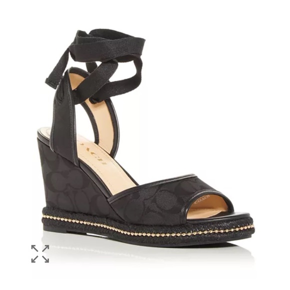 COACH Page Espadrilles RARE Unavailable online size 7.5 - Picture 4 of 13